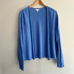 J.Jill Blue Periwinkle Open Front Cardigan Extra Large